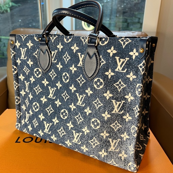 Sold ❌ New▪️Louis Vuitton Denim Onthego MM - Picture 2 of 15